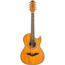 H. Jimenez LBQ1E El Estandar Mahogany Acoustic-Electric Bajo Quinto Natural