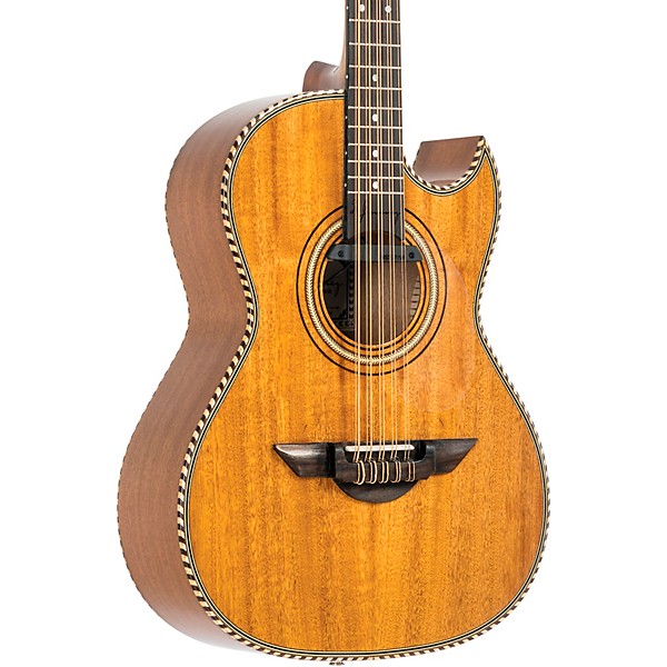 H. Jimenez LBQ1E El Estandar Mahogany Acoustic-Electric Bajo Quinto Natural