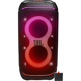 JBL PartyBox Stage 320 Portable Party Speaker with Pro Sound, Adaptive Lightshow & Telescopic Handle/Wheels