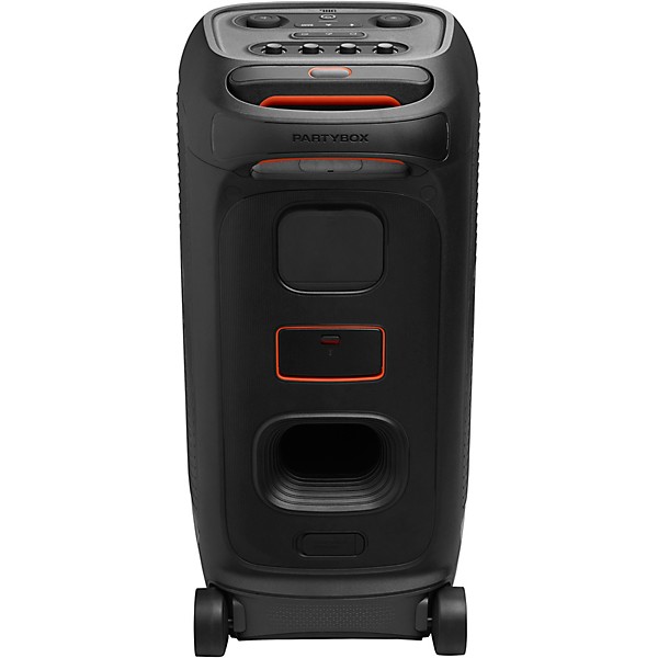 JBL PartyBox Stage 320 Portable Party Speaker with Pro Sound, Adaptive Lightshow & Telescopic Handle/Wheels