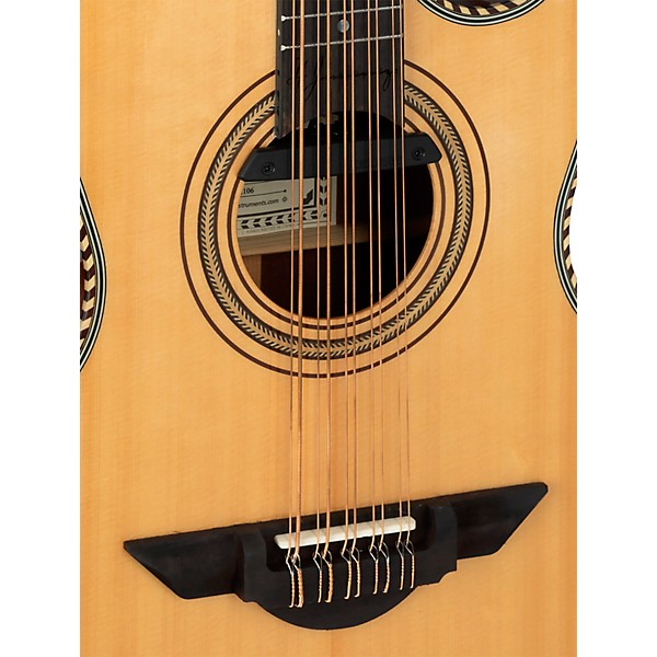 H. Jimenez LBQ4E El Patron Acoustic-Electric Bajo Quinto Natural