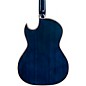 H. Jimenez LBQ4E El Patron Acoustic-Electric Bajo Quinto Transparent Blue