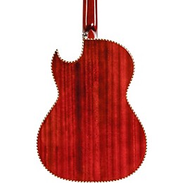 H. Jimenez LBQ4E El Patron Acoustic-Electric Bajo Quinto Transparent Red