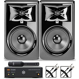 JBL 308P MKII 8" Studio Monitor Pair with IK Multimedia ARC Studio Advanced Room Correction System