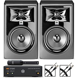 JBL 305P MKII 5" Studio Monitor Pair with IK Multimedia ARC Studio Advanced Room Correction System