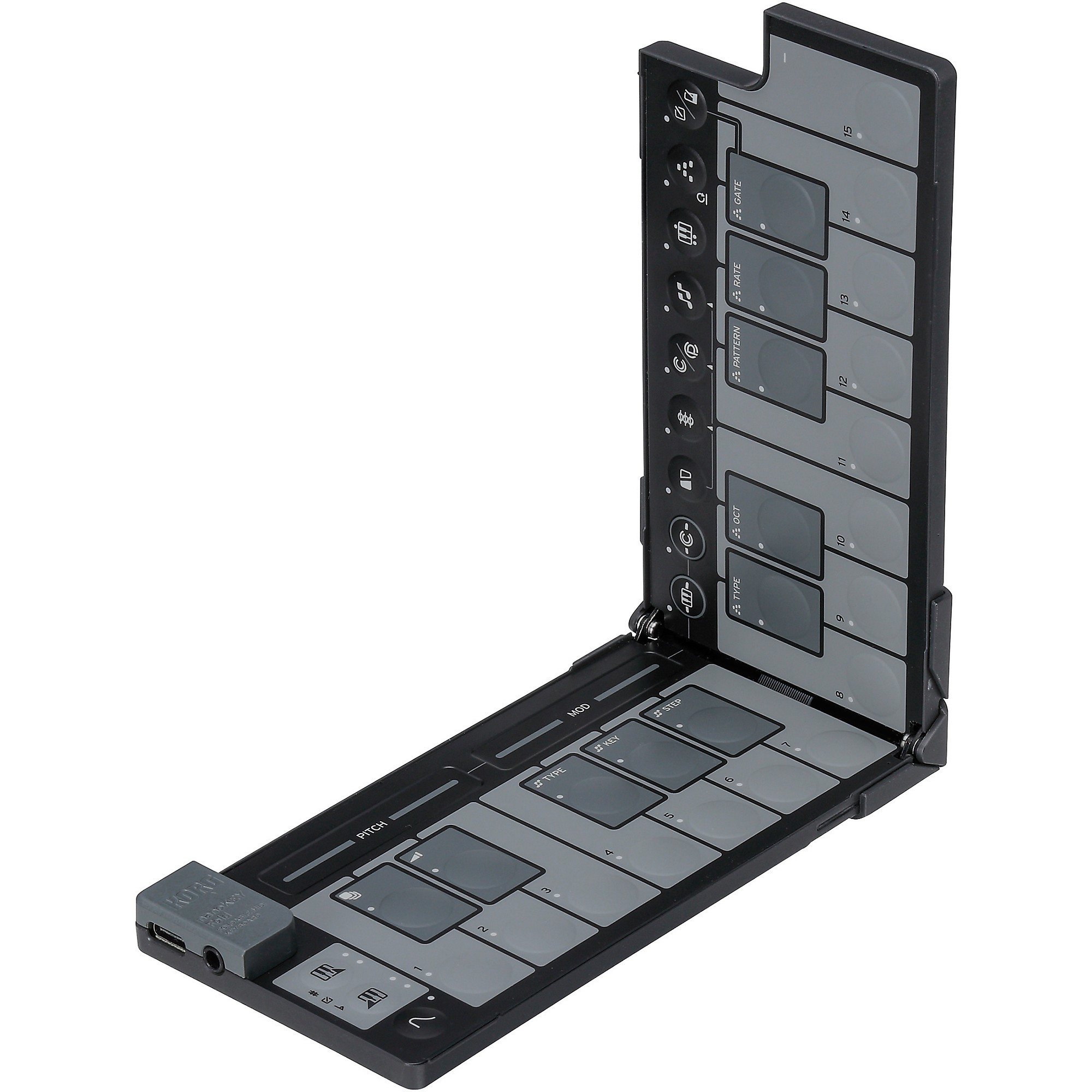 KORG nanoKEY Fold Foldable MIDI keyboard Black | Guitar Center