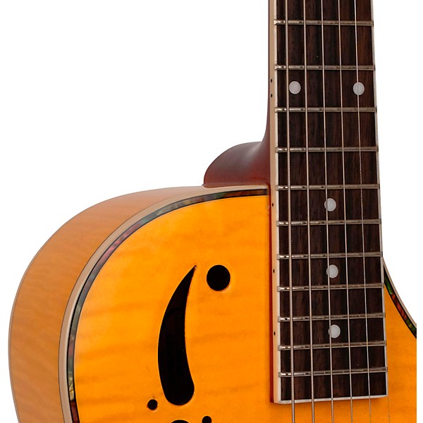 Gold Tone Mojo Round-Neck Acoustic-Electric Resonator Guitar Blonde