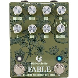 Walrus Audio Fable Granular Soundscape Generator Effects Pedal Floral Series 2024 Green