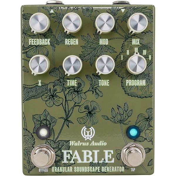 Walrus Audio Fable Granular Soundscape Generator Effects Pedal Floral Series 2024 Green