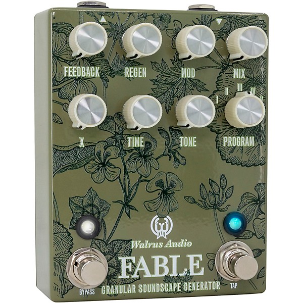 Walrus Audio Fable Granular Soundscape Generator Effects Pedal Floral Series 2024 Green