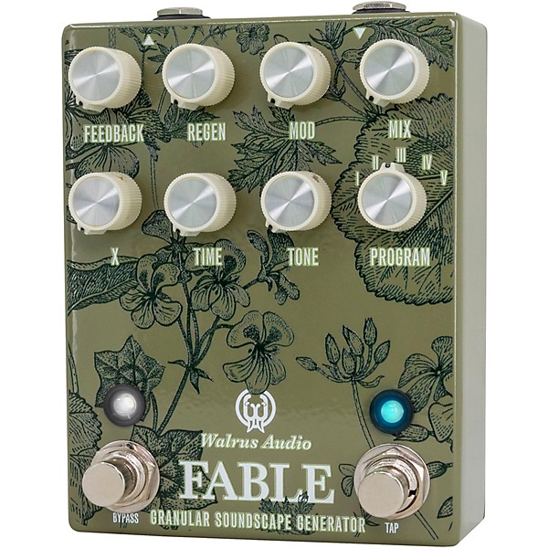 Walrus Audio Fable Granular Soundscape Generator Effects Pedal Floral Series 2024 Green