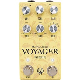 Walrus Audio Voyager Pre-Amp/Overdrive MKII Effects Pedal Floral Series 2024 Yellow