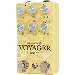 Walrus Audio Voyager Pre-Amp/Overdrive MKII Effects Pedal Floral Series 2024 Yellow