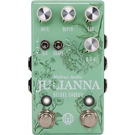 Walrus Audio Julianna Deluxe Chorus/Vibrato Effects Pedal Floral Series 2024 Mint