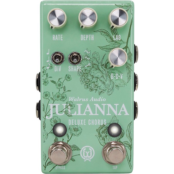 Walrus Audio Julianna Deluxe Chorus/Vibrato Effects Pedal Floral Series 2024 Mint