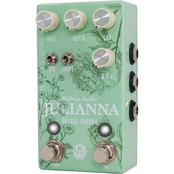 Walrus Audio Julianna Deluxe Chorus/Vibrato Effects Pedal Floral Series 2024 Mint