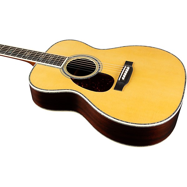 Martin OM-45 Spruce-Rosewood Left-Handed Orchestra Acoustic Guitar Natural