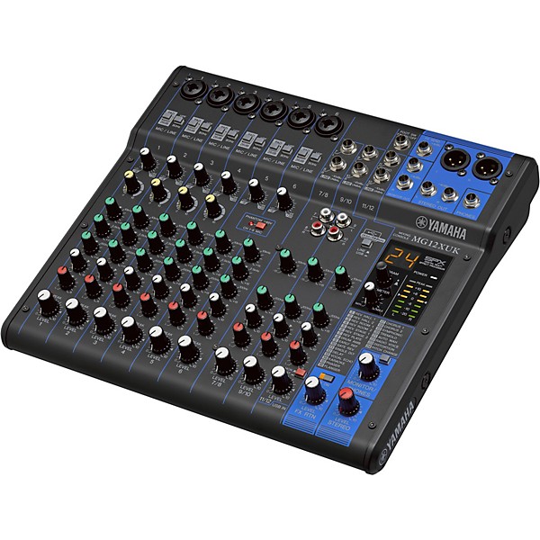 Yamaha MG12XUK 12-In/2-Bus Mixer With Gator Mixer Bag and Cables