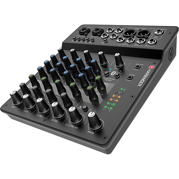 Harbinger LV8 8-Channel Analog Mixer With Gator Mixer Bag and Cables