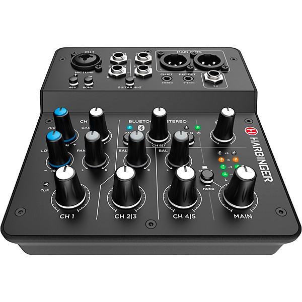 Harbinger LV7 7-Channel Analog Mixer With Gator Mixer Bag and Cables