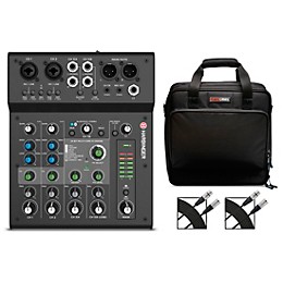Harbinger LX8 8-Channel Analog Mixer With Gator Mixer Bag & Cables
