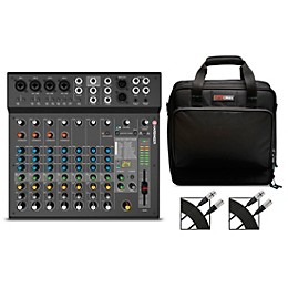 Harbinger LX12 12-Channel Analog Mixer With Gator Mixer Bag and Cables