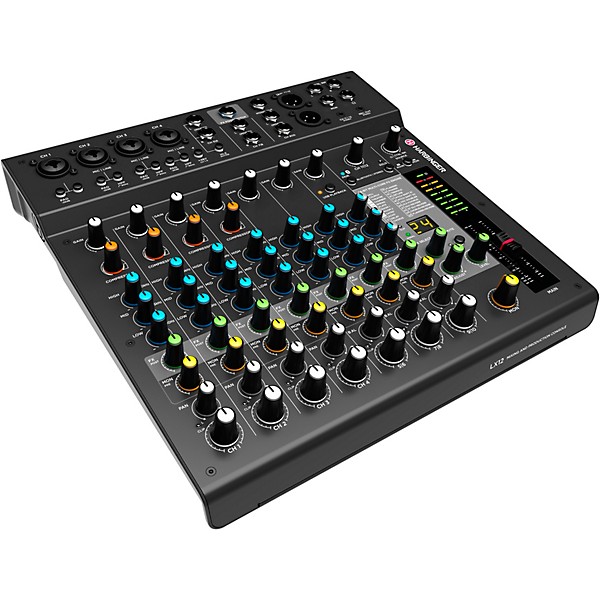 Harbinger LX12 12-Channel Analog Mixer With Gator Mixer Bag and Cables