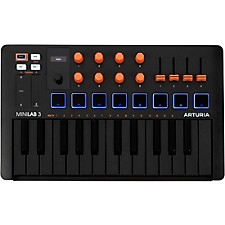 【moyuko】ARTURIA MiniLab 3 Deep Black ARTURIA MIDI Keyboard Controller MiniLab 3 Deep Black New