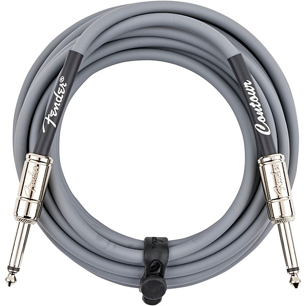 Fender Straight to Straight Instrument Contour Cable 18.6 ft. Inca Silver