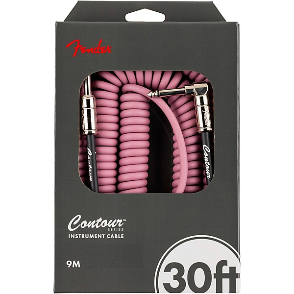 Fender Straight to Straight Instrument Contour Cable 30 ft. Burgundy Mist