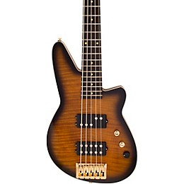 Reverend Mercalli 5 FM 5-String Electric Bass Guitar Coffee Burst