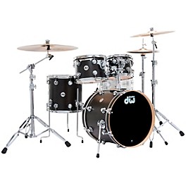 DW SSC Collectors Series 4-Piece Satin Oil Shell Pack With 20" Bass Drum Ebony Satin Oil
