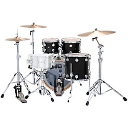 DW SSC Collectors Series 4-Piece Satin Oil Shell Pack With 20" Bass Drum Ebony Satin Oil