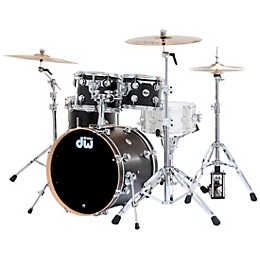 DW SSC Collectors Series 4-Piece Satin Oil Shell Pack With 20" Bass Drum Ebony Satin Oil
