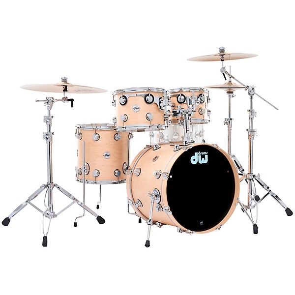 DW SSC Collectors Series 4-Piece Satin Oil Shell Pack With 20" Bass Drum Natural Satin Oil