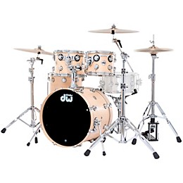 DW SSC Collectors Series 4-Piece Satin Oil Shell Pack With 20" Bass Drum Natural Satin Oil