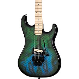Kramer Baretta "Viper" Electric Guitar Snakeskin Green Blue Fade