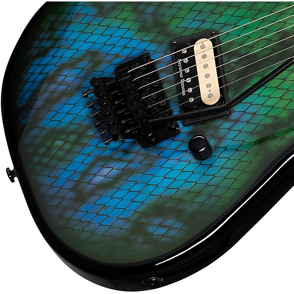 Kramer Baretta "Viper" Electric Guitar Snakeskin Green Blue Fade