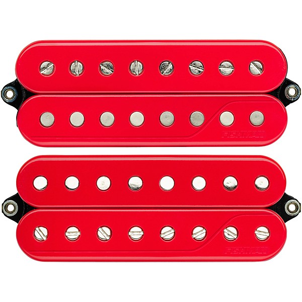 Fishman Fluence Classic Humbucker Open Core 8-String Pickup Red Set