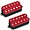 Fishman Fluence Classic Humbucker Open Core 6-String P... Fishman Fluence Classic Humbucker Open Core 6-String Pickup Red Set