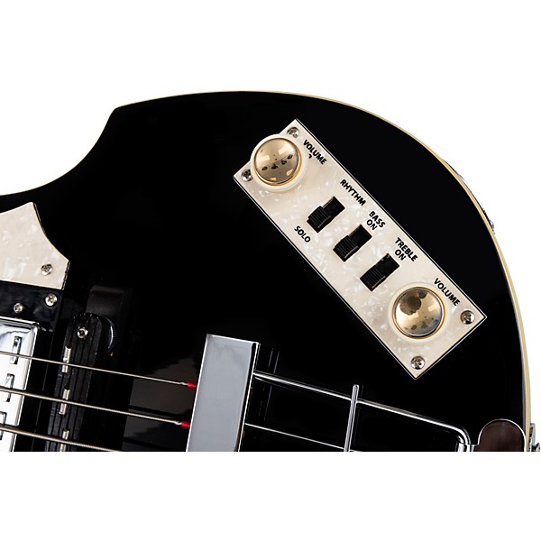 Hofner Ignition Series Short-Scale Violin Bass Guitar Black