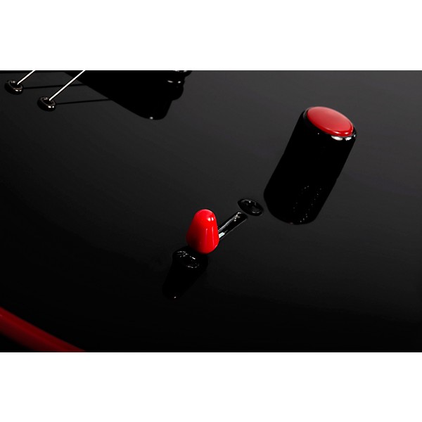 Schecter Guitar Research Sunset-6 Red Dawn Electric Guitar Gloss Black