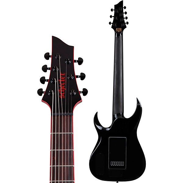 Schecter Guitar Research Sunset-7 ET Red Dawn Electric Guitar Gloss Black