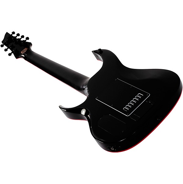 Schecter Guitar Research Sunset-7 ET Red Dawn Electric Guitar Gloss Black