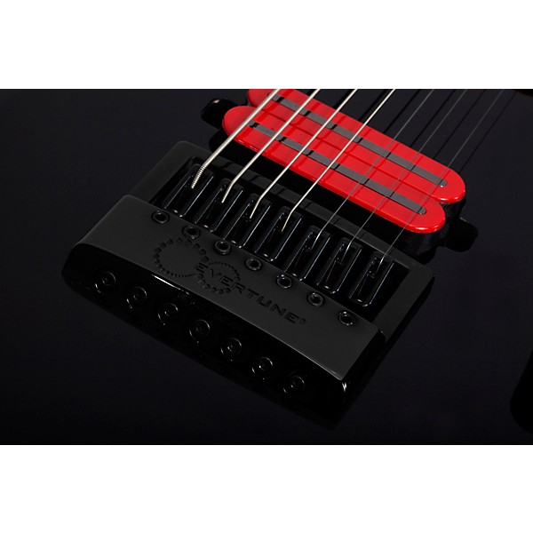 Schecter Guitar Research Sunset-7 ET Red Dawn Electric Guitar Gloss Black