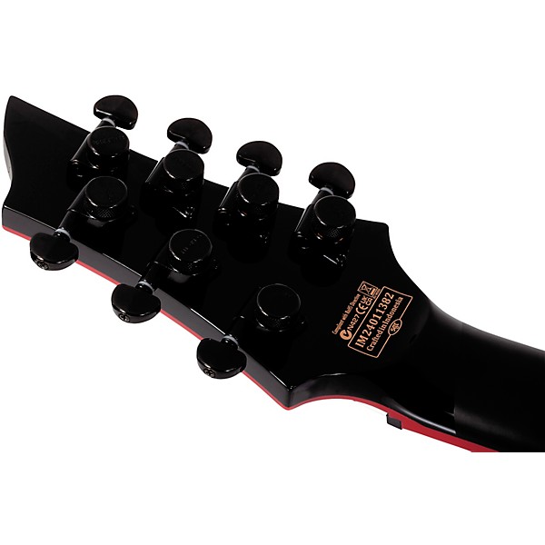 Schecter Guitar Research Sunset-7 ET Red Dawn Electric Guitar Gloss Black