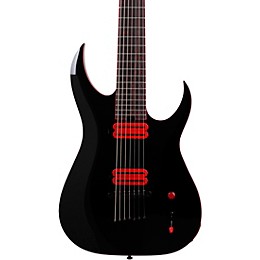 Schecter Guitar Research Sunset-7 Red Dawn Electric Guitar Gloss Black