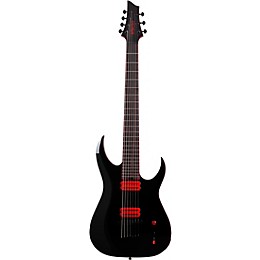 Schecter Guitar Research Sunset-7 Red Dawn Electric Guitar Gloss Black
