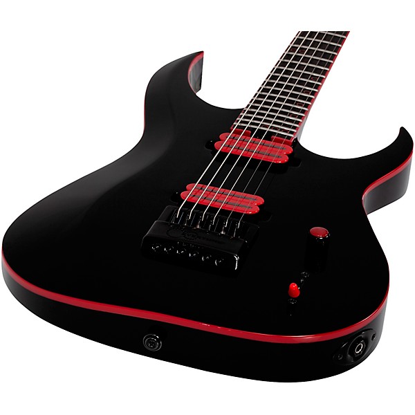 Schecter Guitar Research Sunset-6 ET EX Red Dawn Electric Guitar Gloss Black