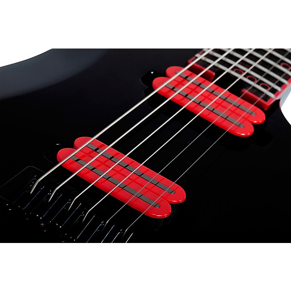 Schecter Guitar Research Sunset-6 ET EX Red Dawn Electric Guitar Gloss Black